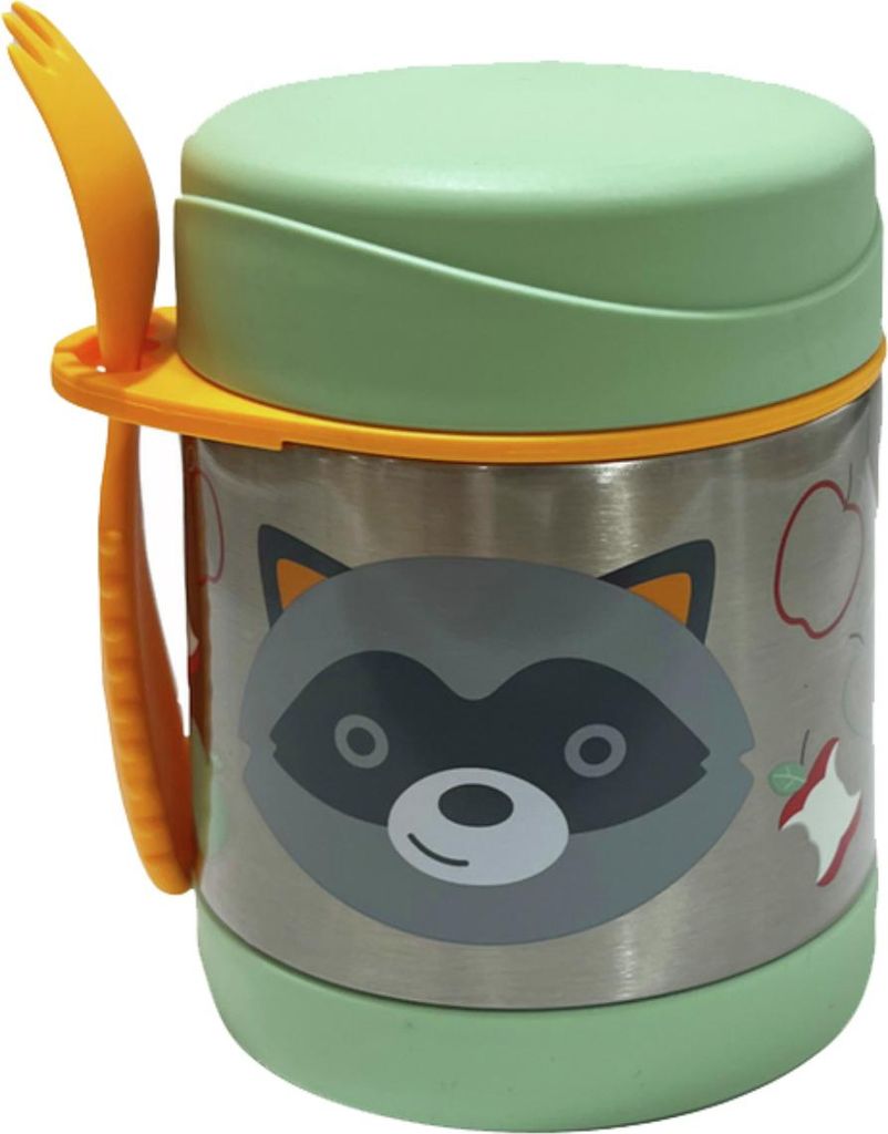 Skip Hop Zoo Edelstahl Warmhaltebox - Waschbär