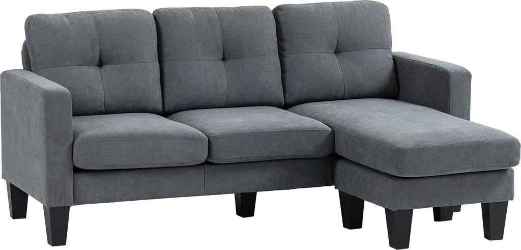 Sofa narożna HOMCOM, kanapa narożna z odwracalnym Zdjęcie produktu 