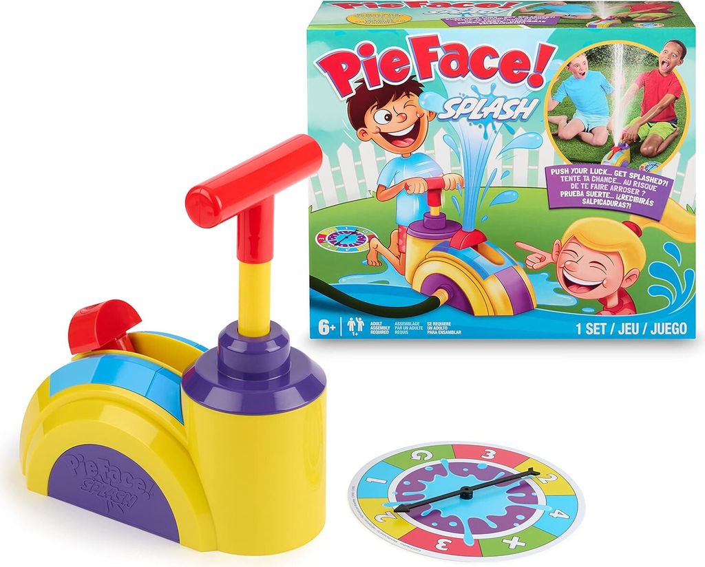 Hasbro - SOAK-7250 - Pie Face! Splash Wasserspielzeug Wassersprinkler Sprenkler Sommer Kinder