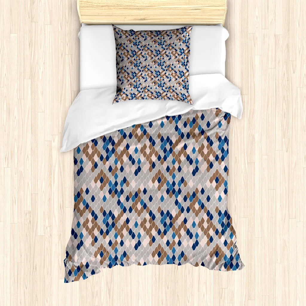 Set Copripiumino Wildlife ABAKUHAUS Serpente Taupe 135x200 cm