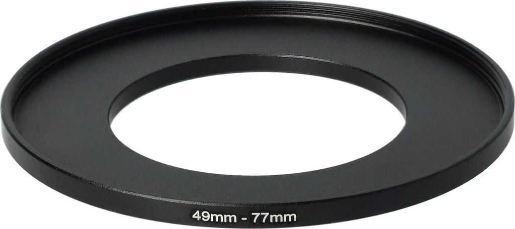 vhbw Step-Up-Ring Adapter 49mm - 77mm für Kamera Objektiv - Produktbild 