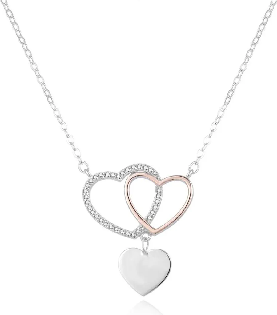 Collier ras de cou romantique à cœurs pour femme, bijou argent