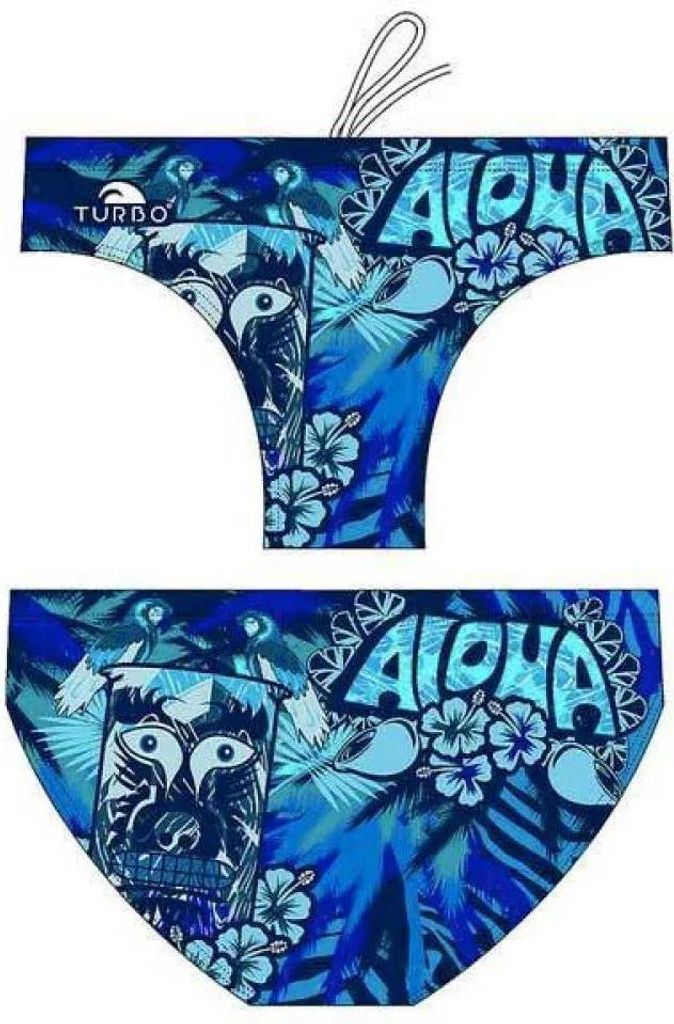 Turbo Aloha Badeslip Blau 2XL Herren Blau 2XL