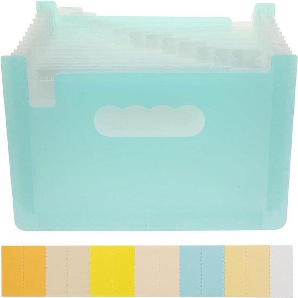 A5 Blaue Kartenbox Organizer Portemonnaie