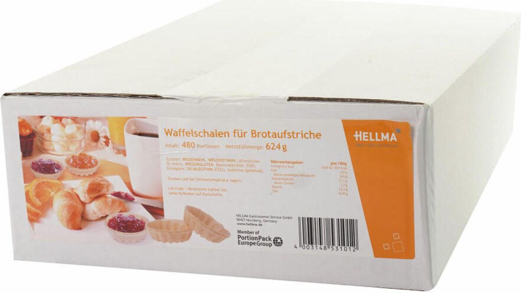 Hellma Waffelschalen für Brotaufstriche, 480 Stk Waffel Produktbild 10