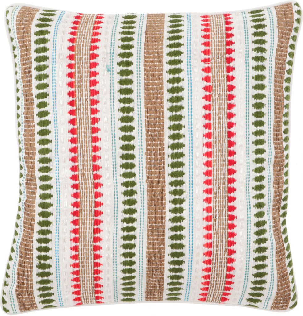 Ethno Kissenhülle, Boho Kissenbezug, Baumwolle 40*40 cm - Muster 10, Mehrfarbig, Zierkissen, Dekokissen, Sofakissen