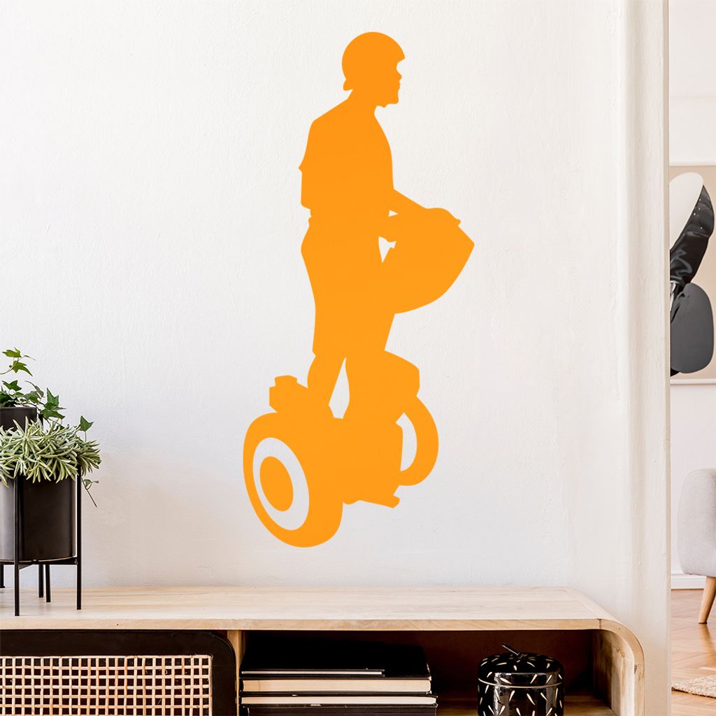 Segway fahren Figur Wandtattoo Wandaufkleber Wall Sticker - Dekoration, Küche, Wohnzimmer, Schlafzimmer, Badezimmer