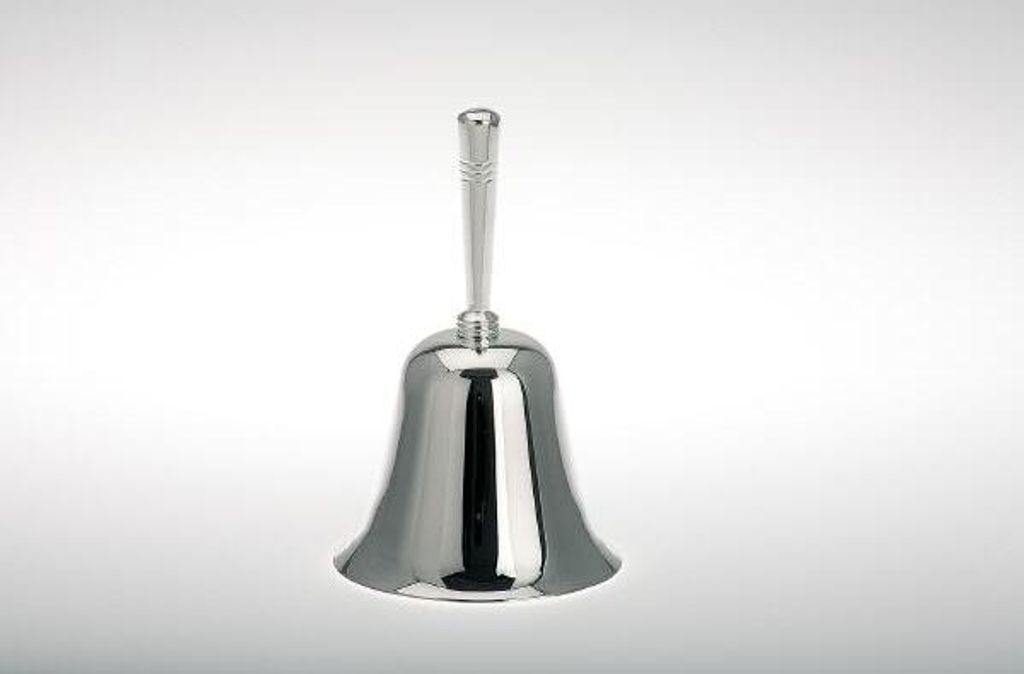 Tischglocke, glatt, versilbert, Ø 6 cm, H 10,5 cm Produktbild 