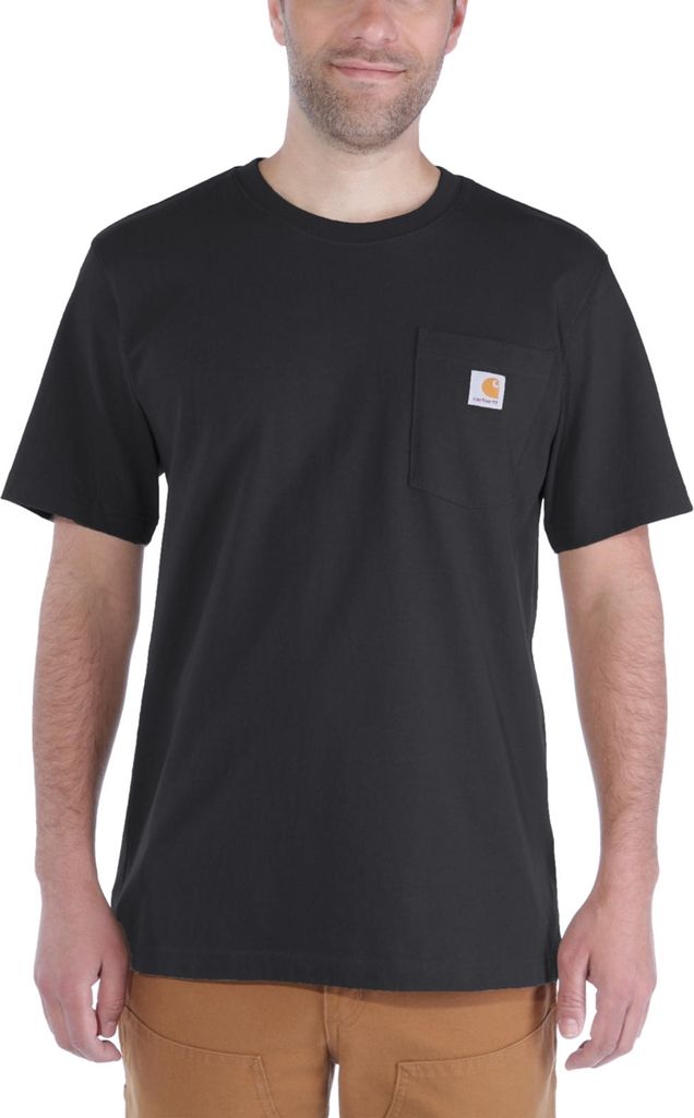 CARHARTT T-Shirt Brusttasche – Größe XXL – Schwarz – S1103296001XXL