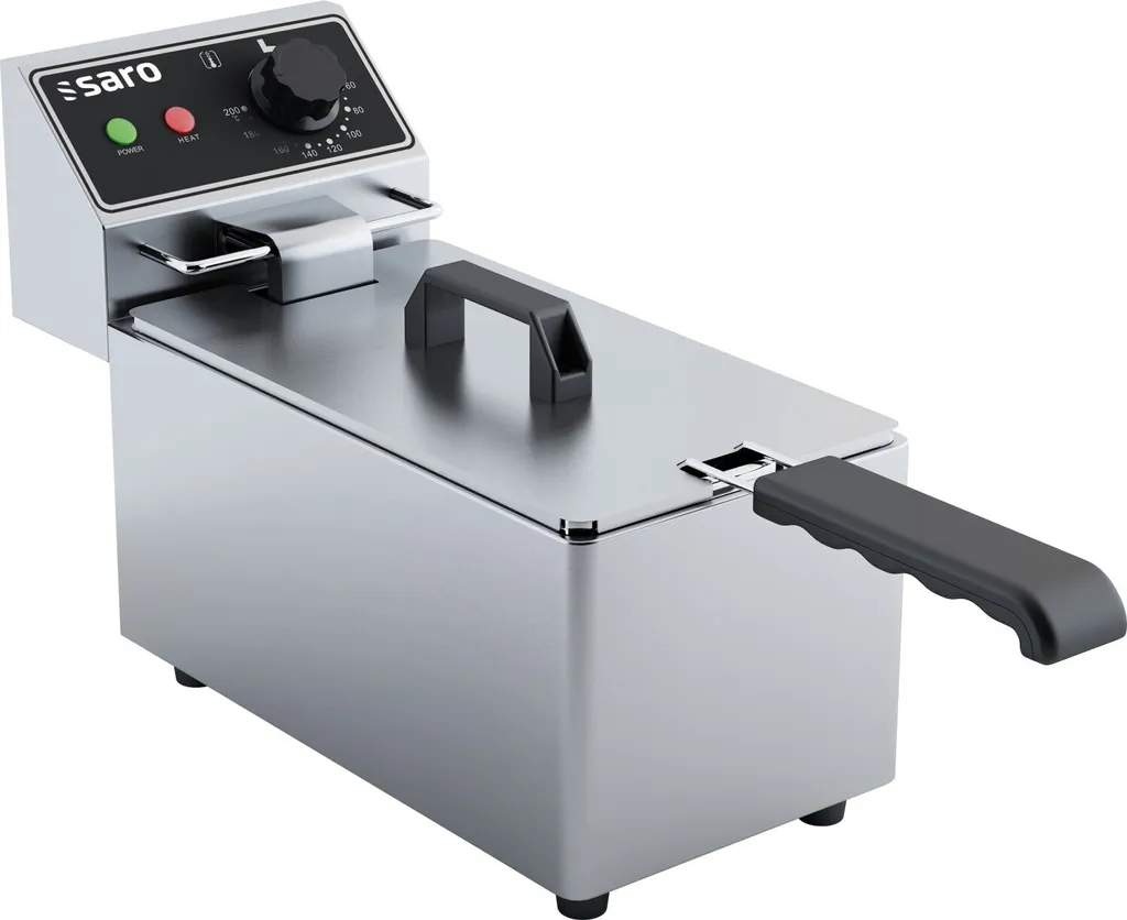 Friteuse électrique professionnelle en inox avec thermostat Saro