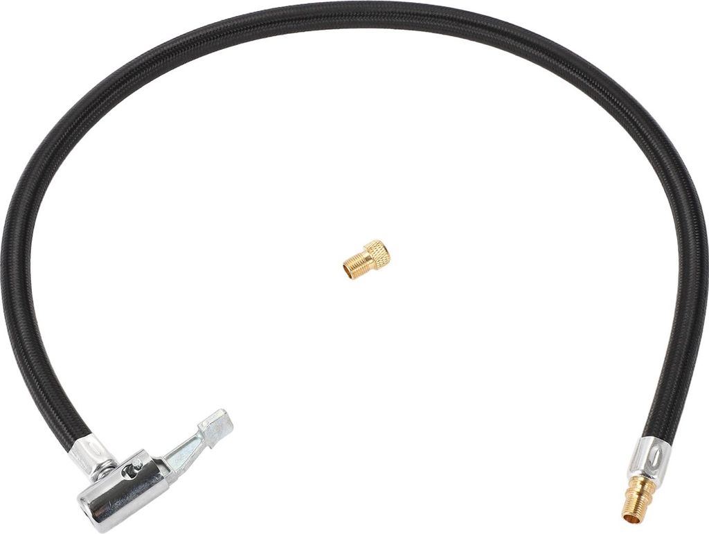 1 Satz 23,62 Zoll 0,305 Zoll x 32 TPI Universal Reifenfüller Verlängerungsrohr für Auto Motorrad Fahrrad Luftpumpe Verlängerungsschlauch mit Ad...