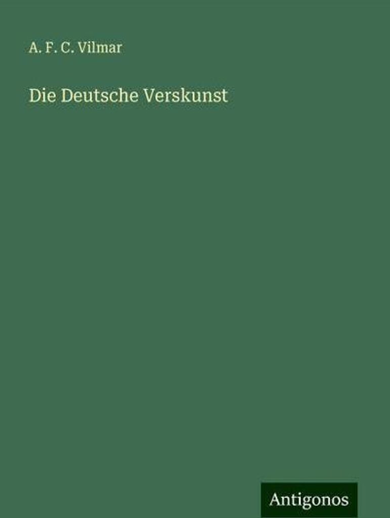 Die Deutsche Verskunst