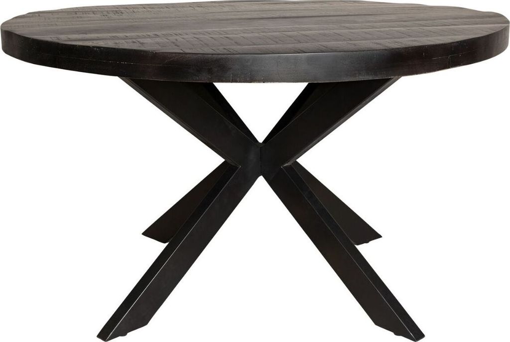 Esszimmer Tisch Denver Schwarz | Rund | 110 cm