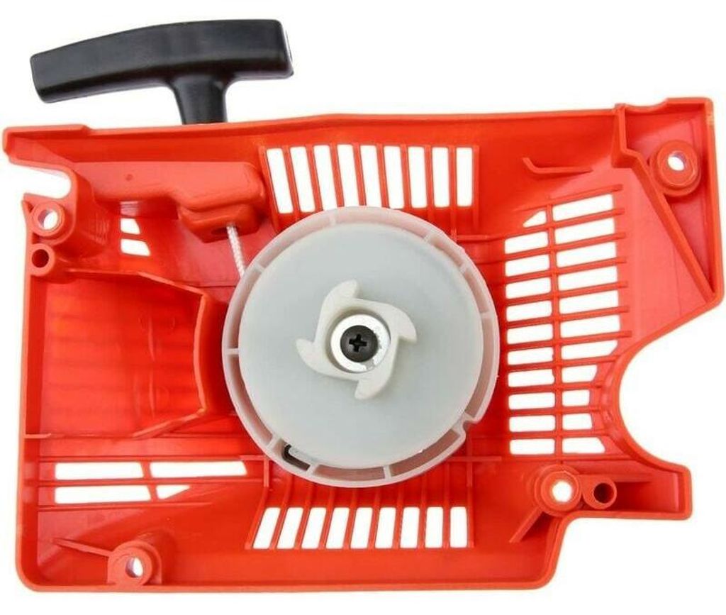 Einzel-Seilzugstarter für chinesische Kettensägen mit 45 cm³, 52 cm³ und 58 cm³ Hubraum (Modelle 4500, 5200 und 5800) – Rot