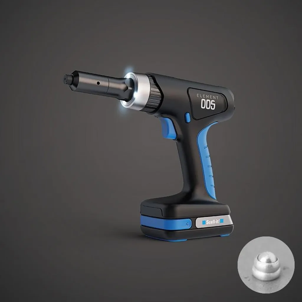 Finis les efforts manuels avec la riveteuse 18V SCELL IT E-005-1XBAT
