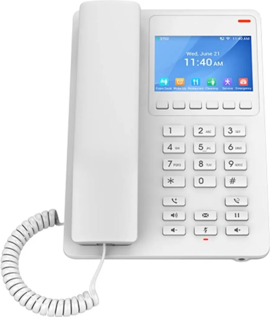 Téléphone IP Grandstream GHP630 PoE compact pour hôtels et petits espaces