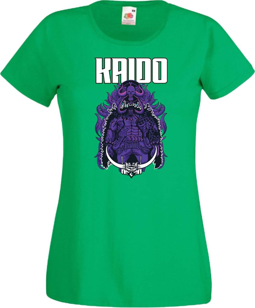 Damen T-Shirt Anime Manga One Manga Piece Anime Kaidou Kaidou, Lady L / Grün