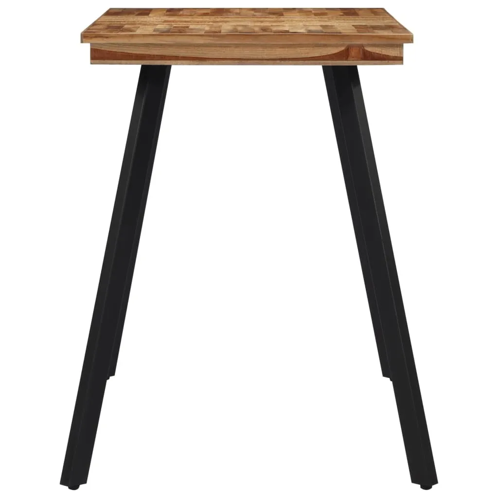 Table de repas en teck massif durable 120x62 cm finition artisanale - 2