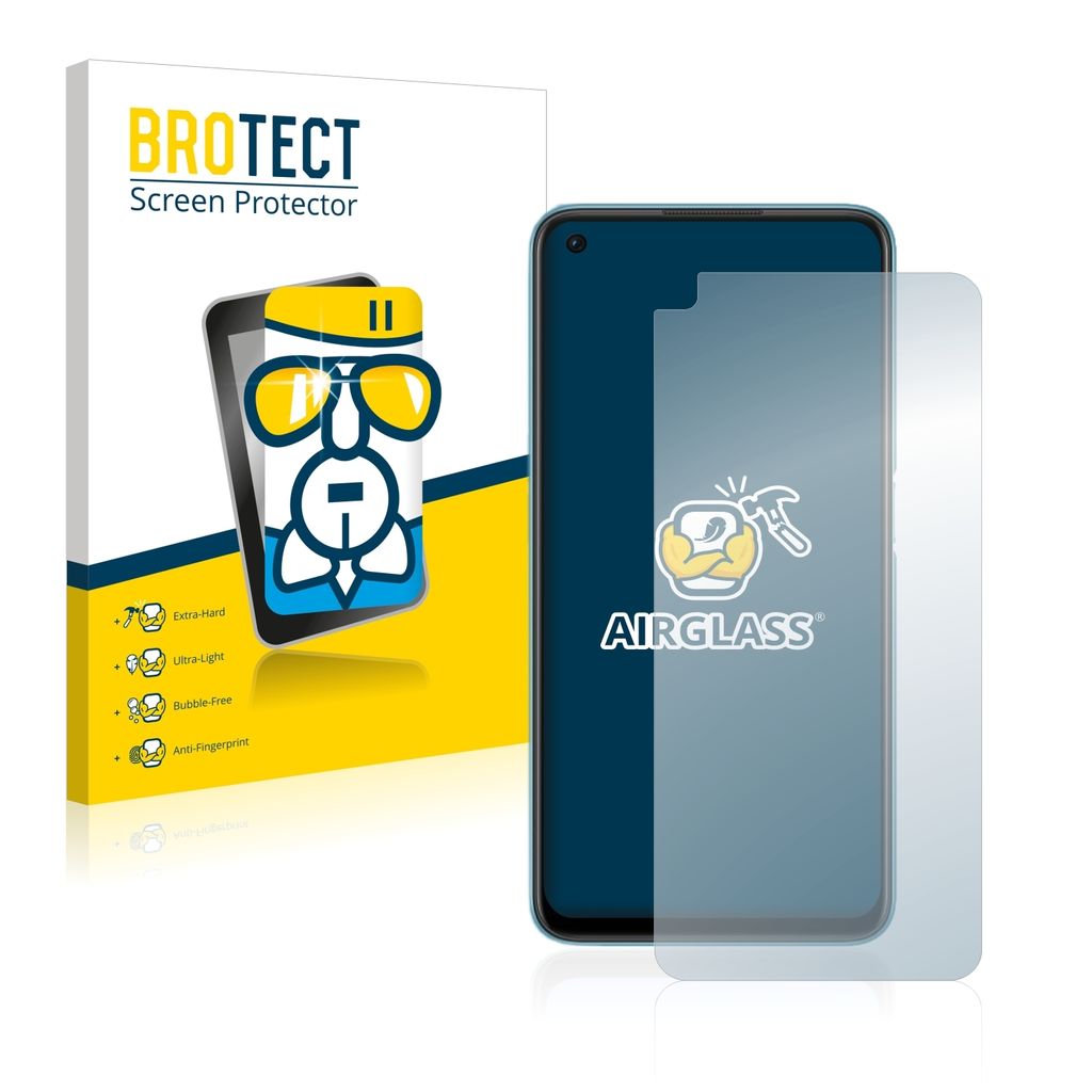 BROTECT Schutzglas für Oppo A76 Schutzfolie Panzer Folie Glas Display Schutz klar