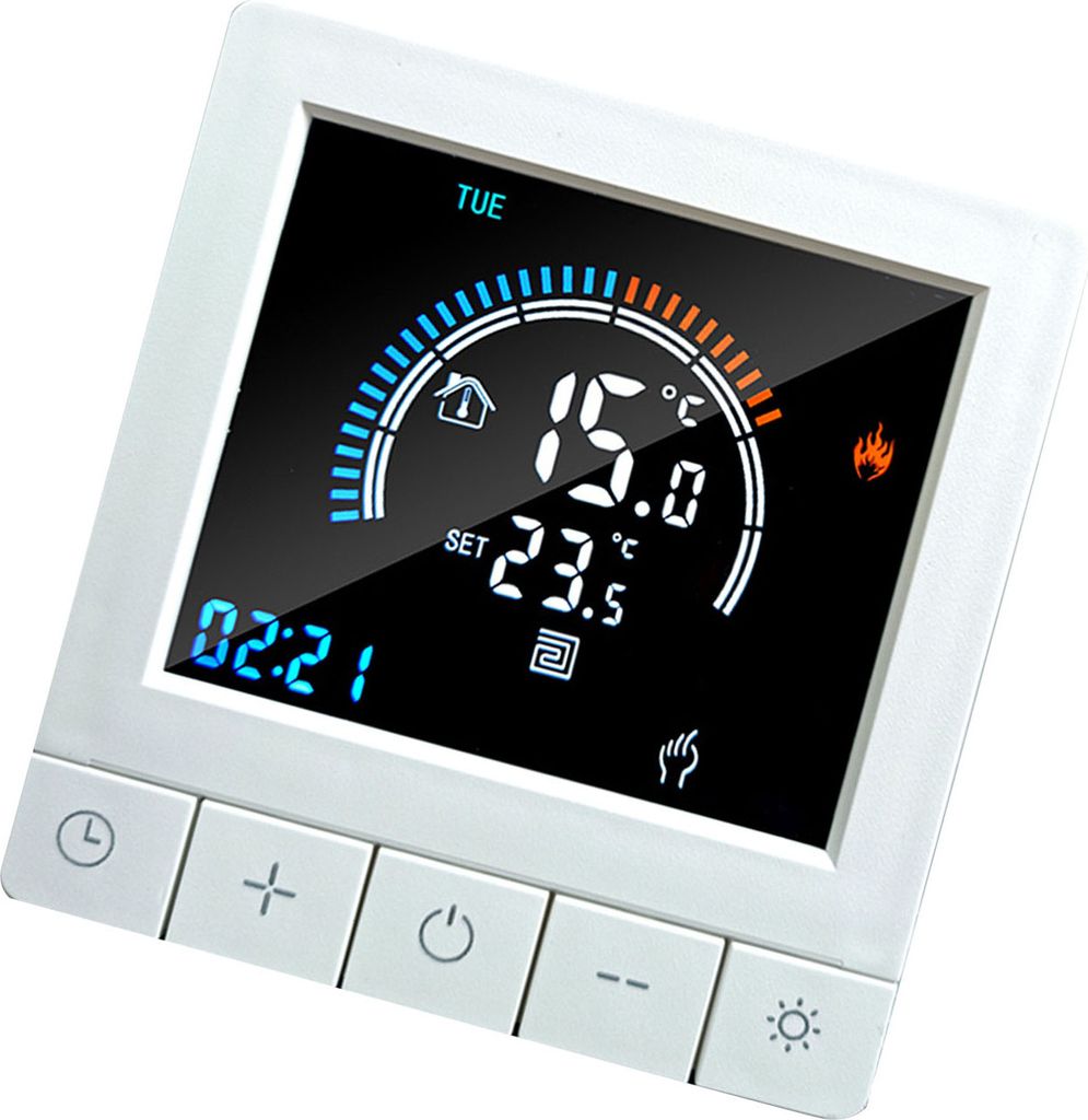 Programovateľný digitálny termostat s detskou poistkou LCD Obrázok produktu 