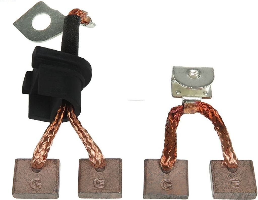 2x AS-PL Anlasser-Kohlebürsten Kohlebürste Starter FX70-72 4,50mm 16,00mm 14,00mm
