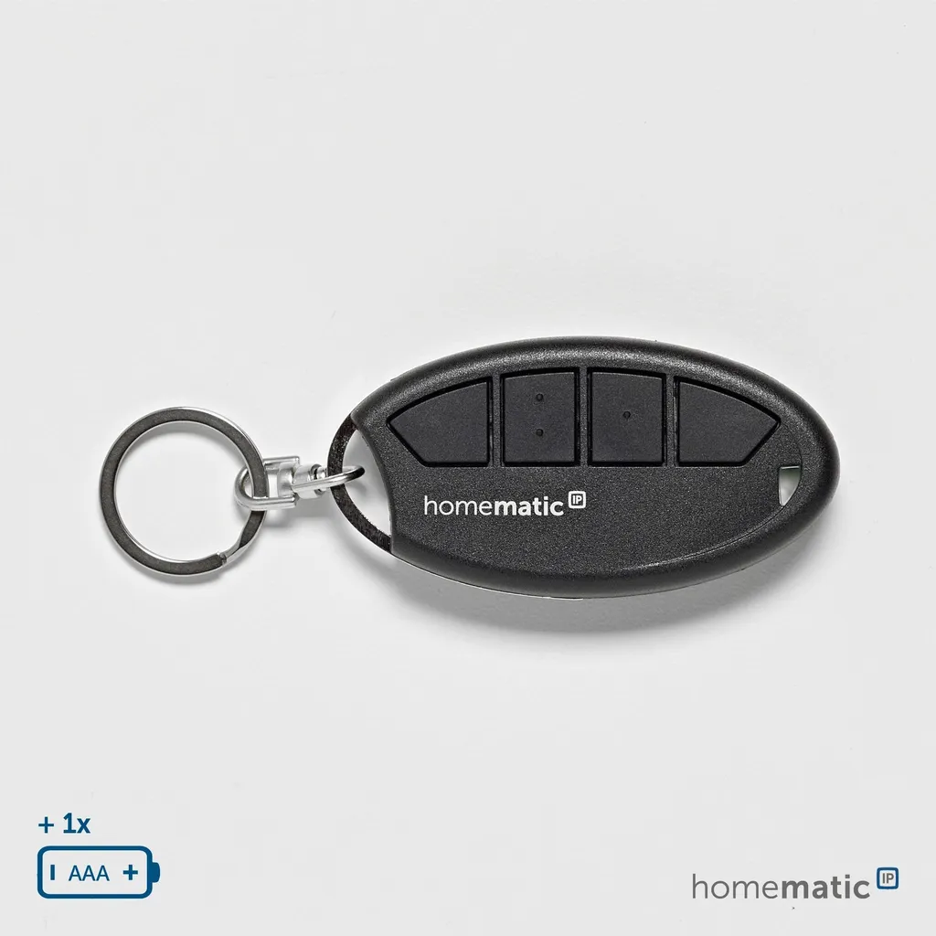 Télécommande 4 touches Homematic V2 compacte avec retour d'état LED