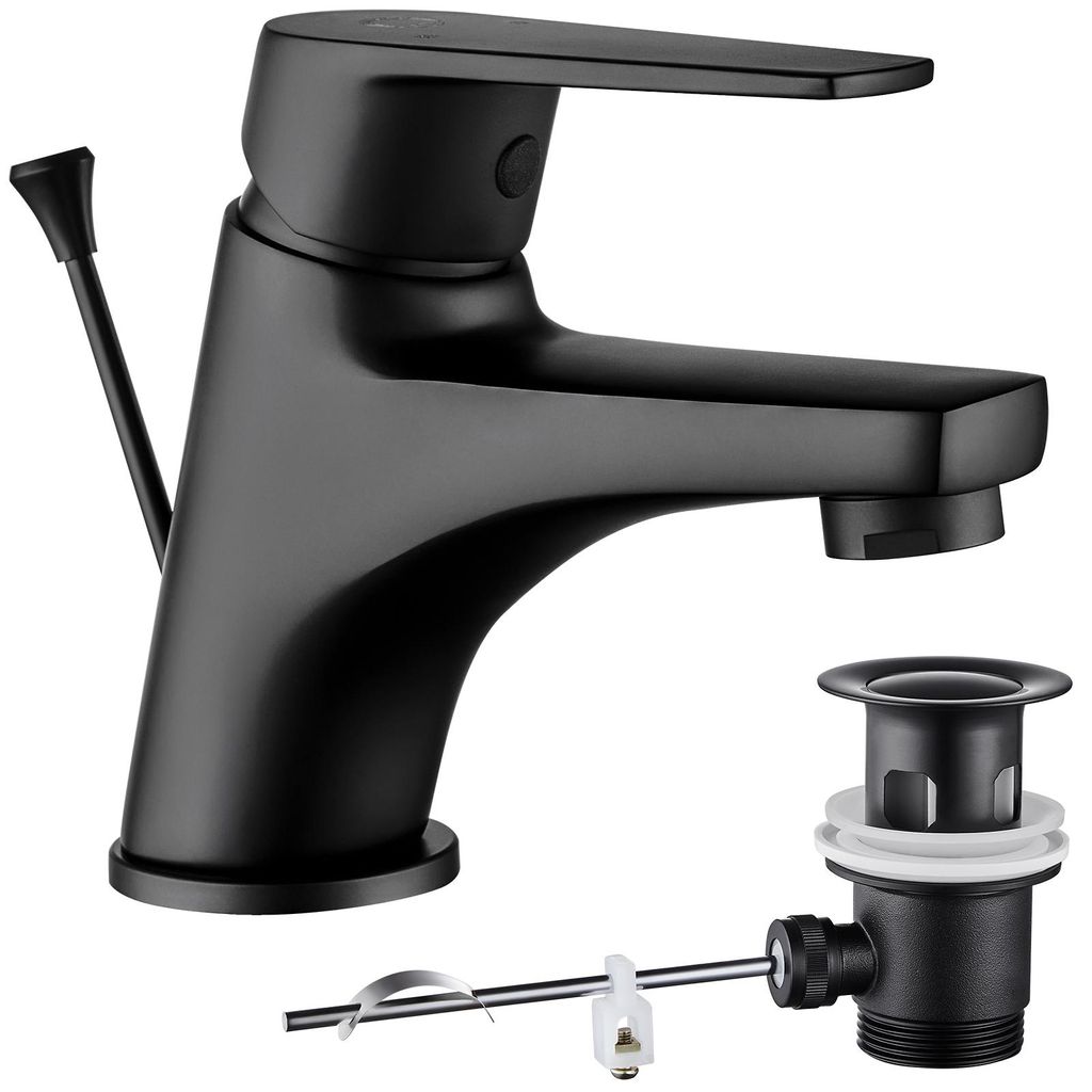 Cecipa MAX Wasserhahn Bad schwarz, Badarmatur Produktbild 