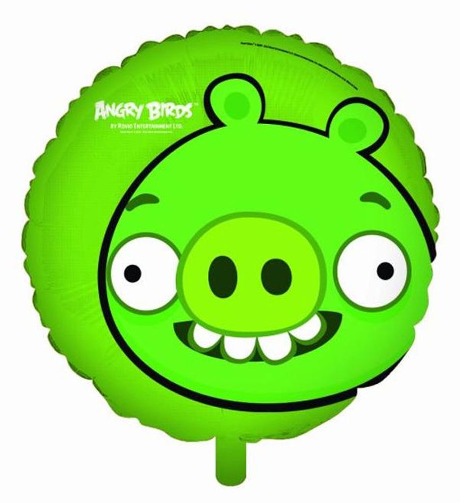 Angry Birds - prasátko - fóliový balónek SG29445 (jedna Obrázek produktu 