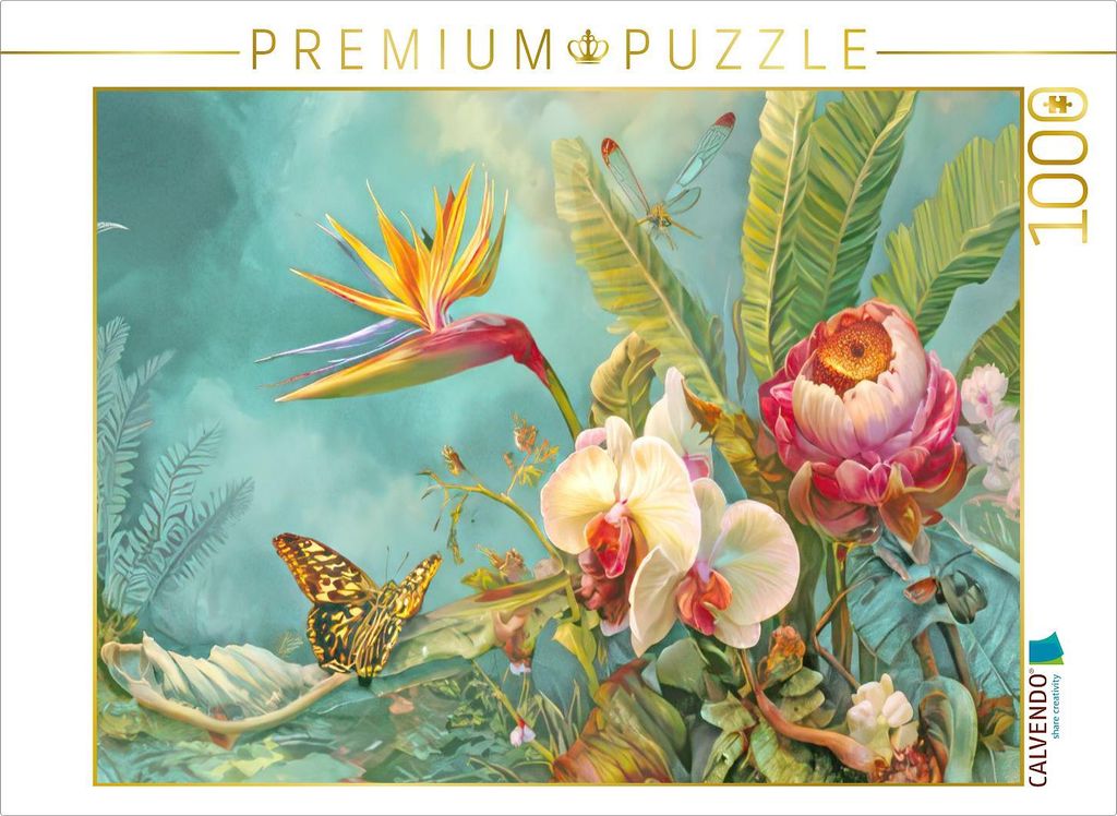 CALVENDO Puzzle Exotische Pflanzenwelt | 1000 Teile Lege-Größe 64x48cm Foto-Puzzle für glückliche Stunden