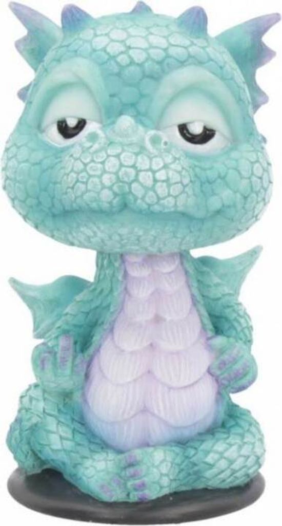 Blauer Drache als Wackelkopf- Auto Wackelfigur Produktbild 