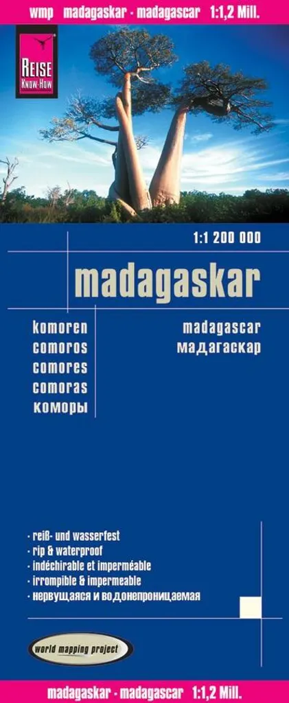 Carte Murale de Madagascar Artisanat et Traditions - Échelle 1.200.000