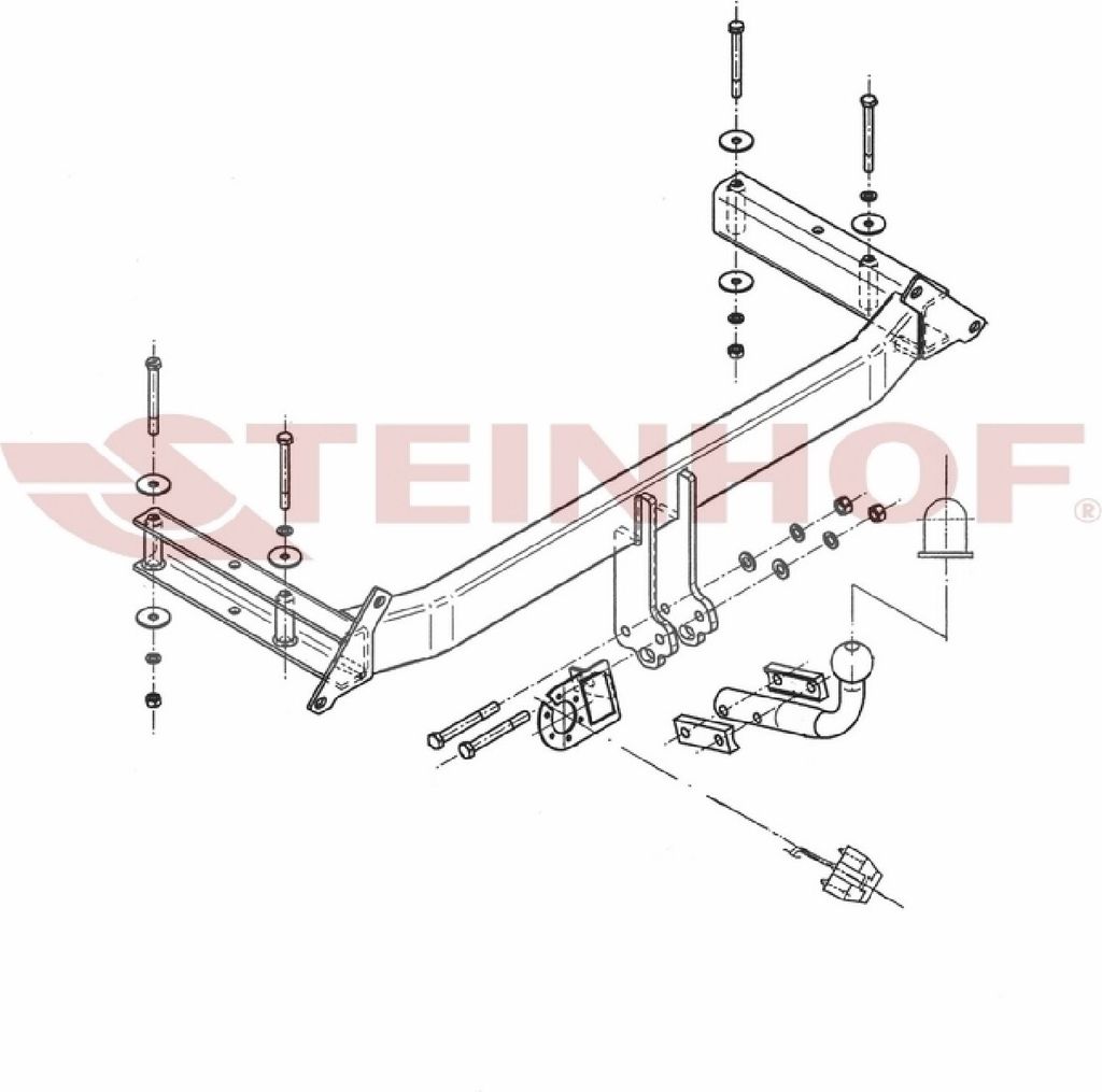 Z545881 Anhängerkupplung passend für AUDI A4 11/1994-11/2000 starr