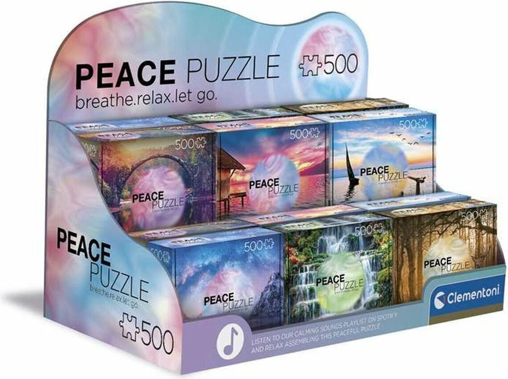 Clementoni Peace Raindrops Lullaby Puzzle - 500 Piece Adult Jigsaw | 49x36 Cm Made In Italy Quality