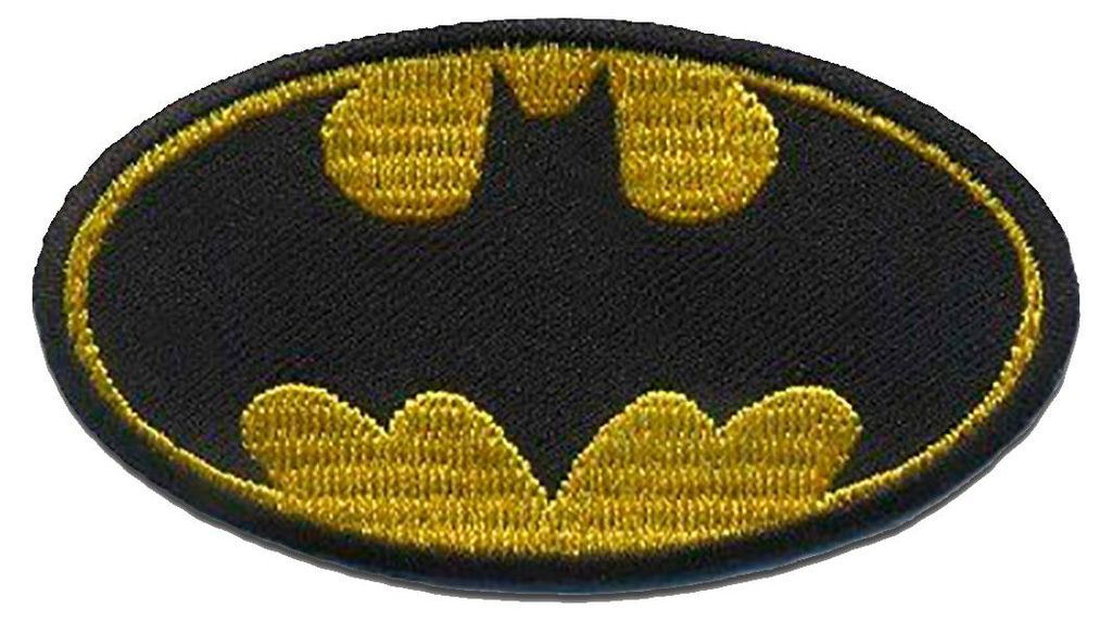 Batman Logo - Aufnäher, Bügelbild, Aufbügler, Produktbild 