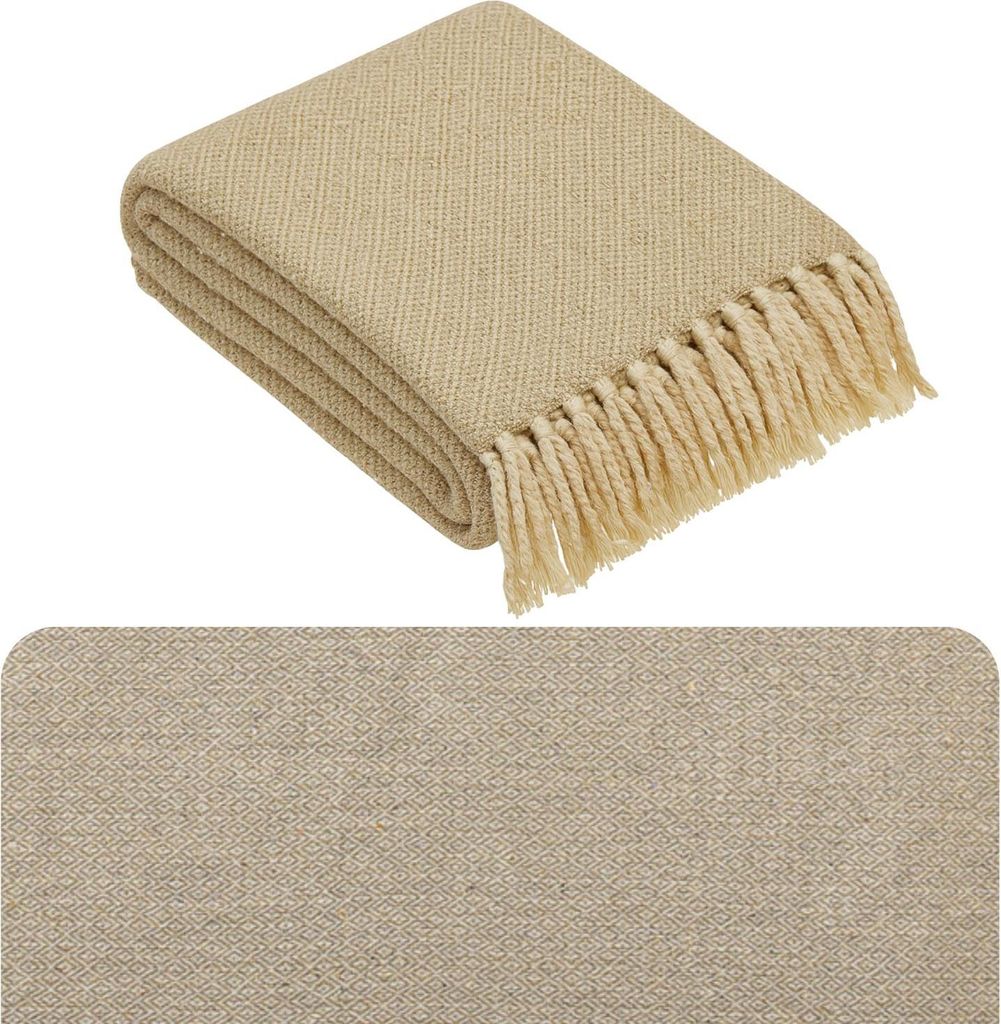 Marrakesch Decke Tagesdecke aus Baumwolle 125x150 cm klein | Sofadecke Überwurf für Couch & Sofa | Kuscheldecke Bettdecke im Wohnzimmer Schlafzim...