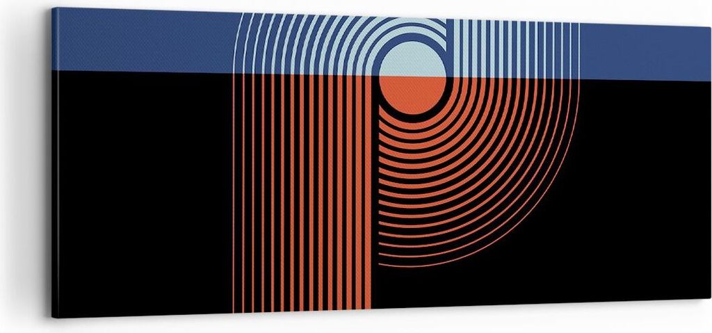 Bild auf Leinwand - Leinwandbild - Einteilig - Abstraktion Moderne Minimalismus - 100x40cm - Wand Bild - Wanddeko - Wandbilder - Leinwanddruck - Bi...
