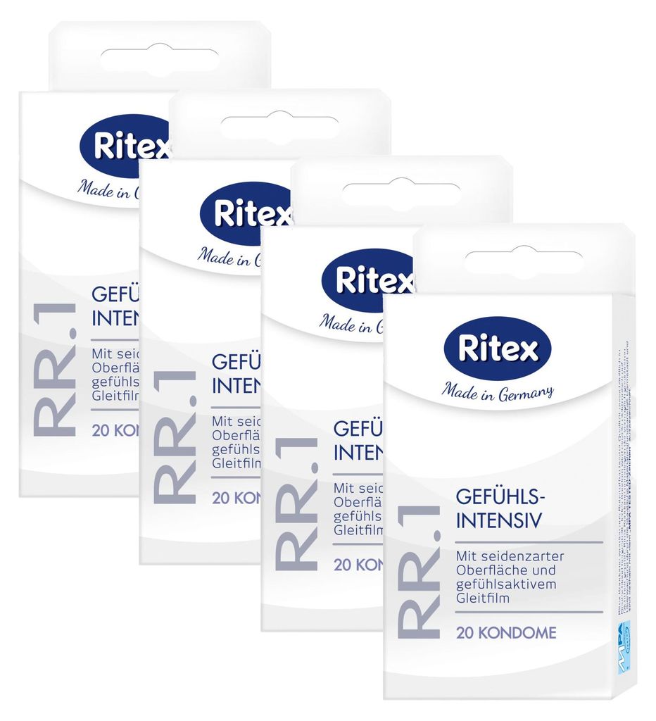 80x Ritex RR1. Kondome Gefühlsecht - Standardgröße Produktbild 