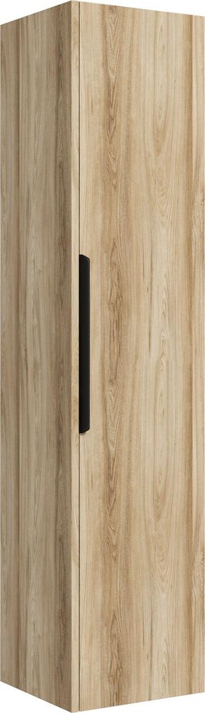 Colonne de salle de bain Cali 30 x 30 x 133 cm - Eiche - Armoire Colonne Suspendue avec 1 Porte
