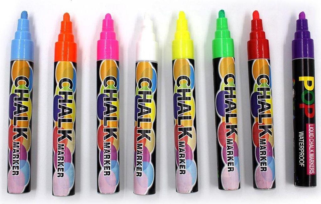 Jumada's – Dünne Kreidemarker – 3 mm – Fenstermarker – Kreidemarker 0,3 cm