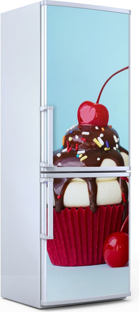 Magnete Dekorative - 60 cm x 180 cm - Küche Magnetmatte Kühlschrankmagnete - Cupcake Eiscreme