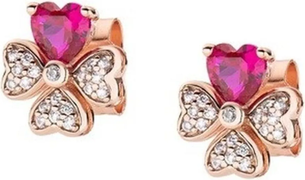 Orecchini A Perno In Argento 925 Con Zircone Rosso Per Donne, Uomini E Bambini - NKlaus