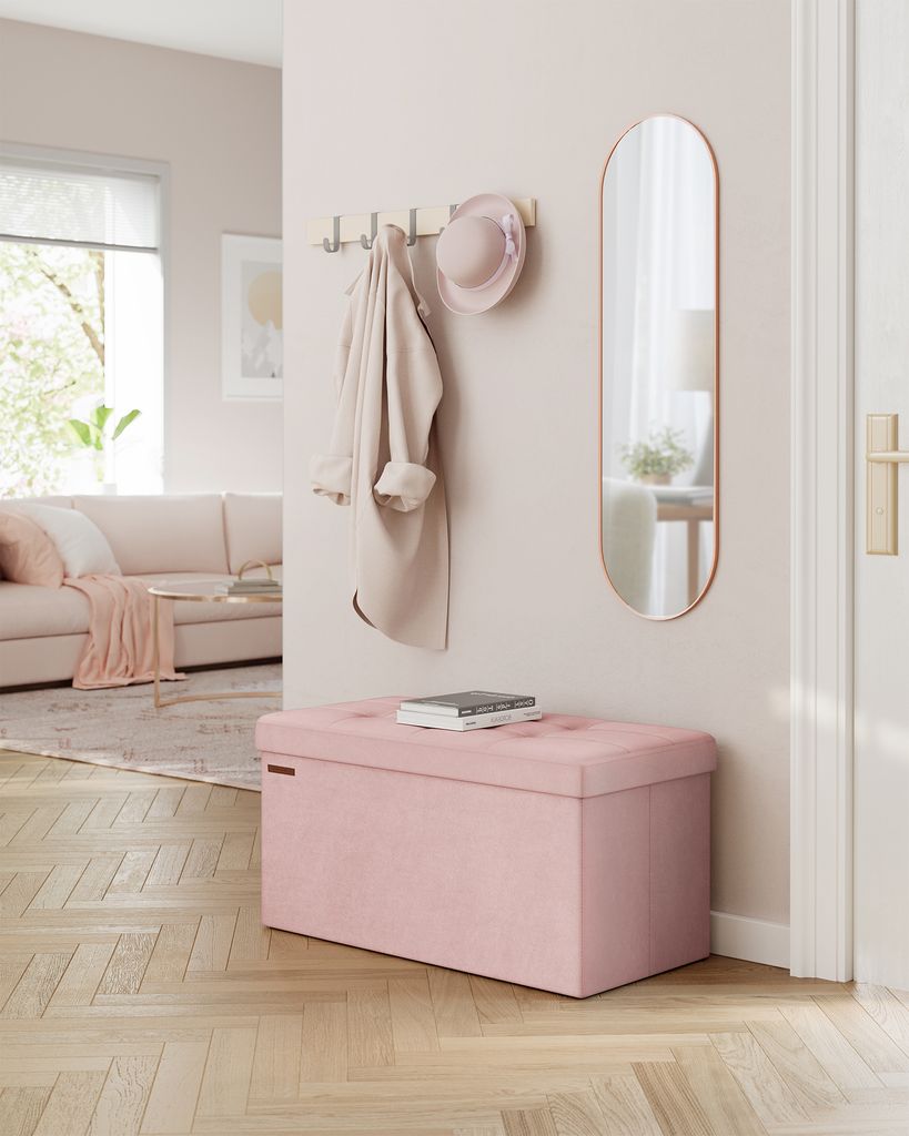 Lavice SONGMICS se 2 přídavnými úložnými boxy, skládací, 38 Obrázek produktu 