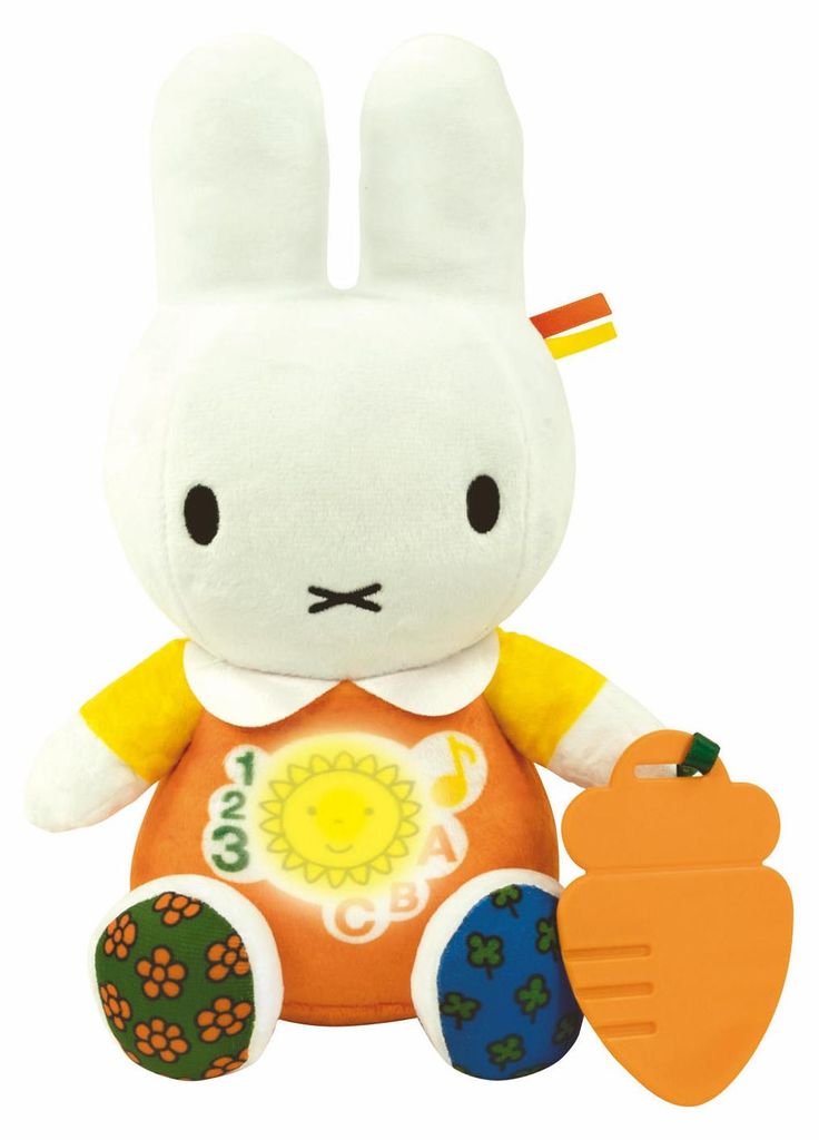 Clementoni Miffy Plüsch sprechende Kuscheltier - Lernspielzeug mit Geräusch