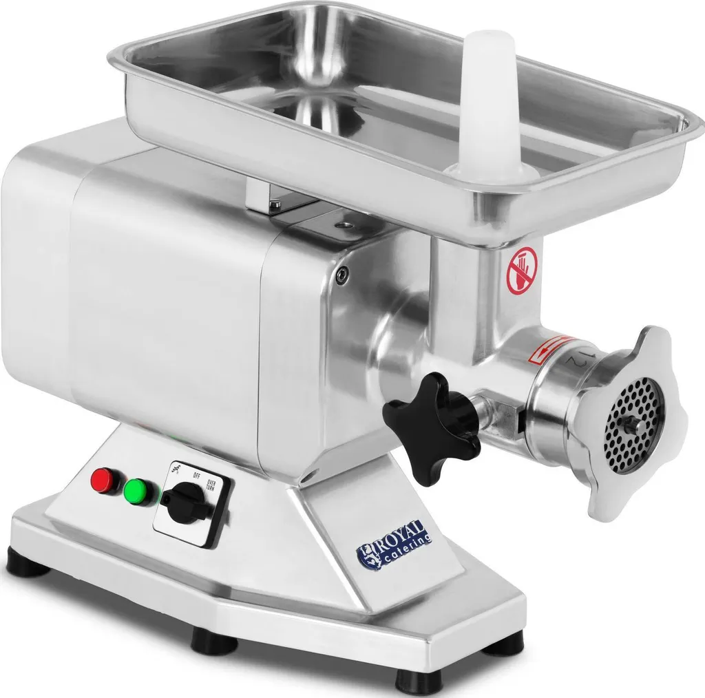 Hachoir à viande inox 200 kg/h Royal Catering performance pour boucherie