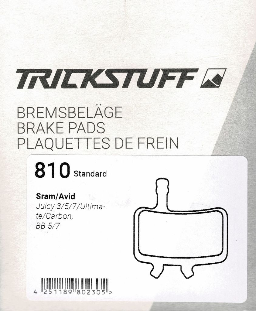 Trickstuff Bremsbeläge 810 ST Avid Juicy 3 5 7 Ultimate Carbon BB7