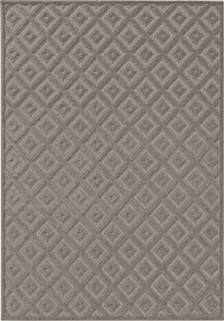Interiyou Tapis Lecce Gris Clair 120x170 cm - Tapis de Salon Moderne