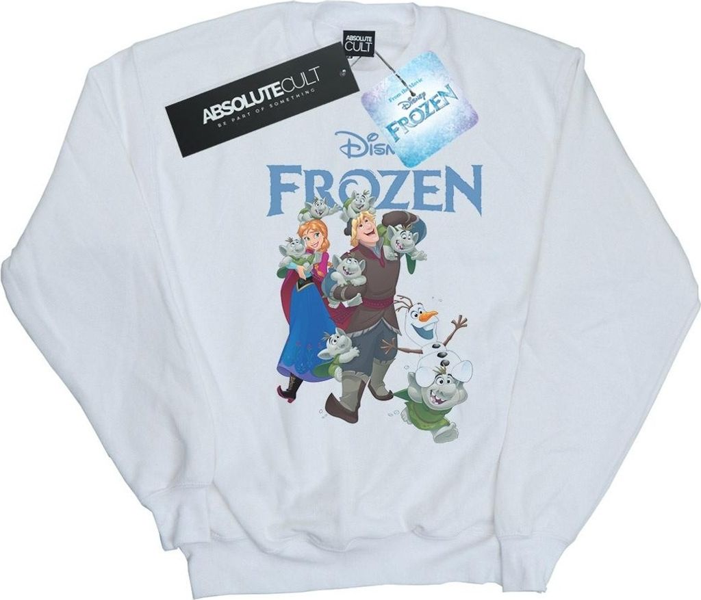 Disney - "Frozen Happy Trolls" Sweatshirt für Jungen BI18232 (152-158) (Weiß)