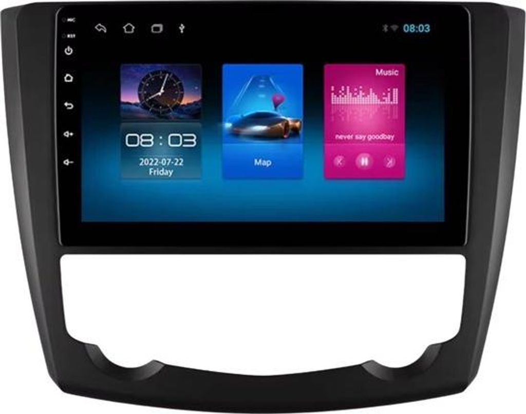 Autoradio mit Bluetooth und CarPlay für Renault Kadjar (2015–2019) – Kompatibel mit Apple und Android – Stereoanlage – Navigationssystem ...