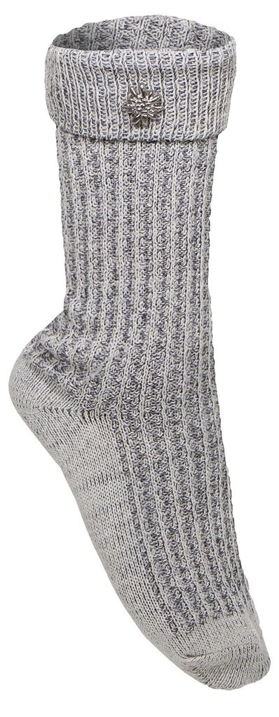 Trachtensocken mit Edelweiß grau 43-46Trachtensocken mit Produktbild 