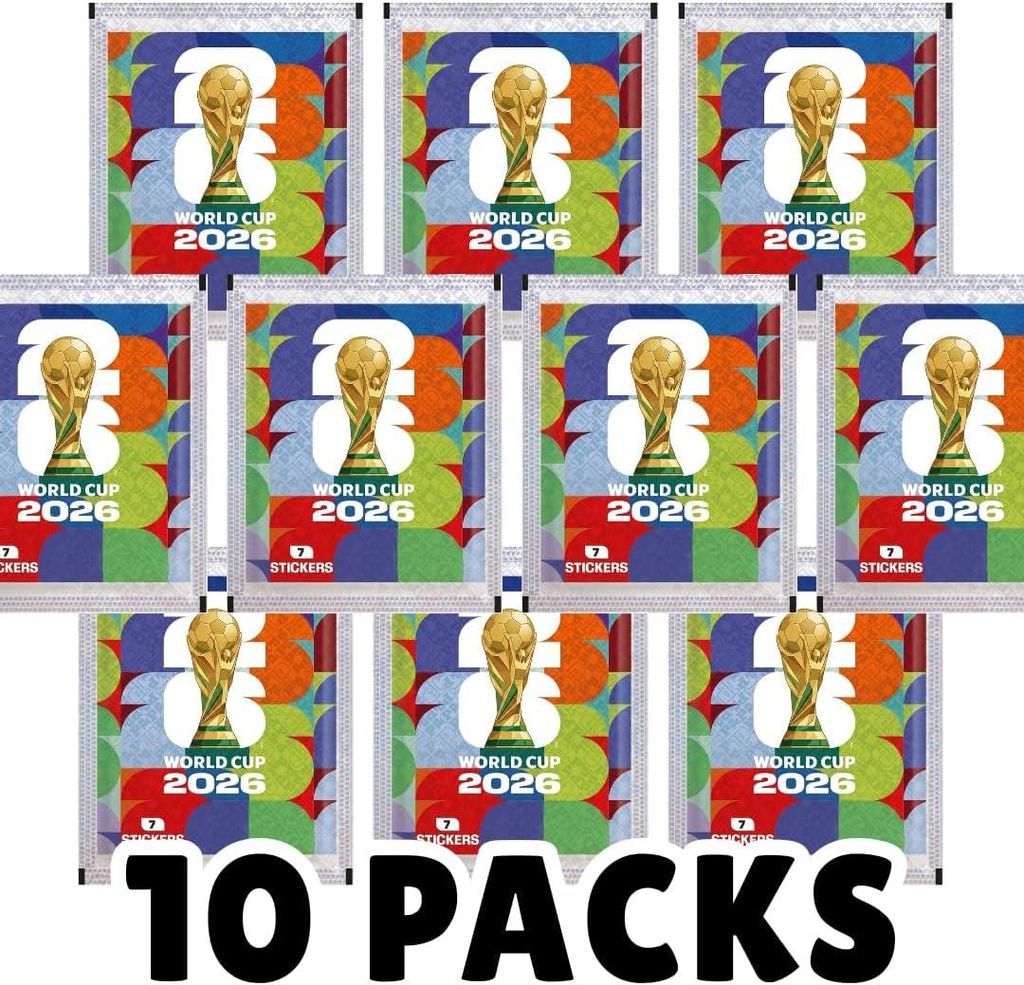 10x Panini World Cup 2026 Sticker Tüten – Insgesamt 70 Produktbild 